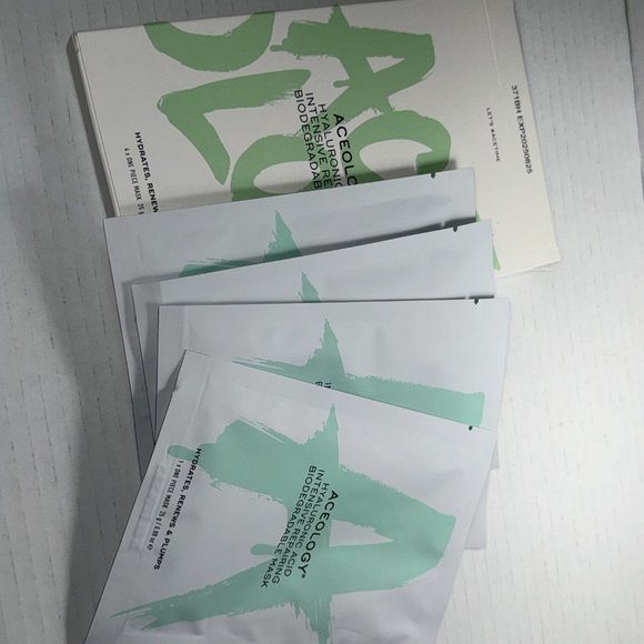 Aceology HYALURONIC ACID INTENSIVE REPAIRING BIODEGRADABLE MASK - Picture 4 of 7